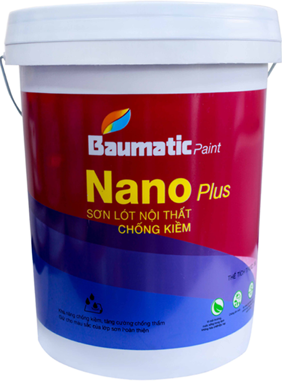  SƠN LÓT NỘI THẤT CHỐNG KIỀM - NANO PLUS 18L